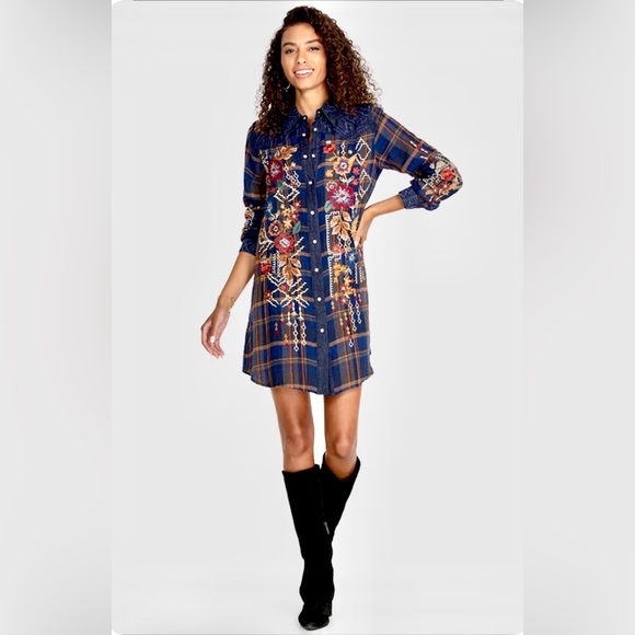 Johnny Was Workshop Olivia Western Tunic Dress - Picture 1 of 3